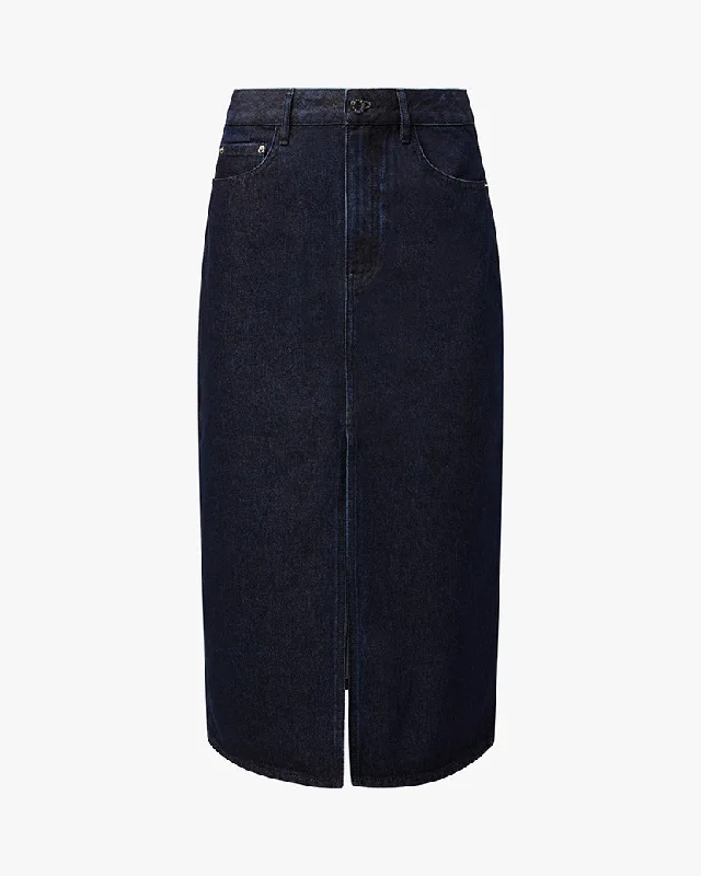 Denim Midi Skirt