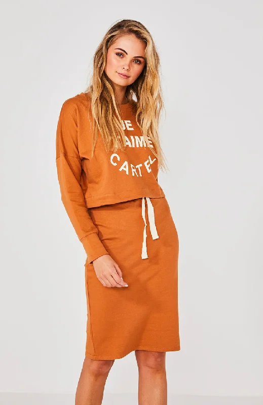 Reid Skirt- Rust