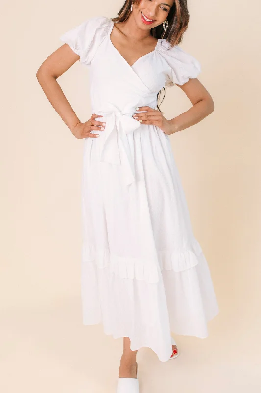 Antoinette Dress in White - FINAL SALE