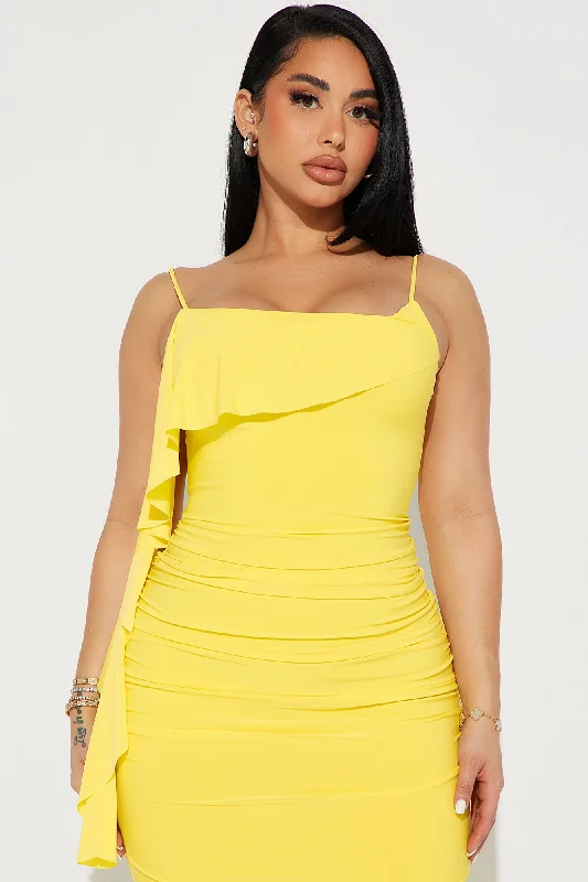 Calling My Name Maxi Dress - Yellow