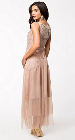 Embellished Flapper Gown