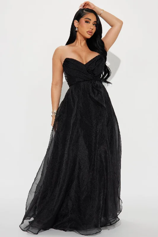 Evelyn Taffeta Gown - Black