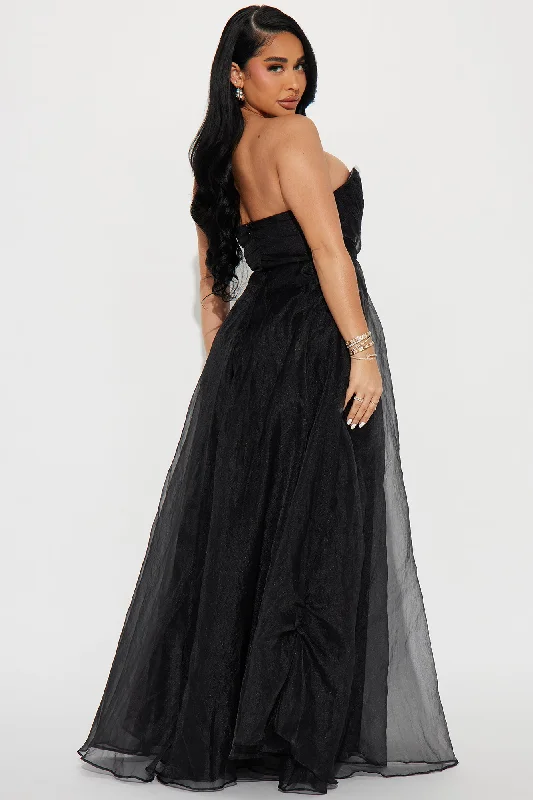 Evelyn Taffeta Gown - Black