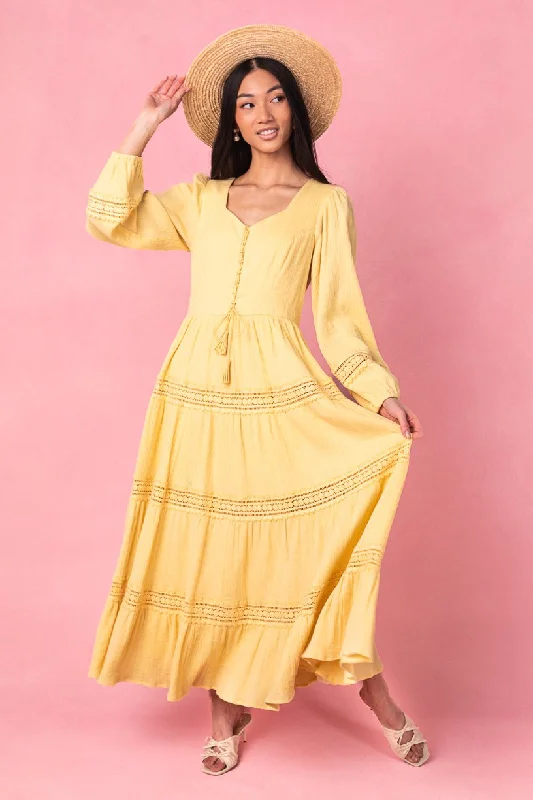 Joella Dress in Yellow - FINAL SALE