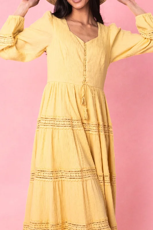 Joella Dress in Yellow - FINAL SALE