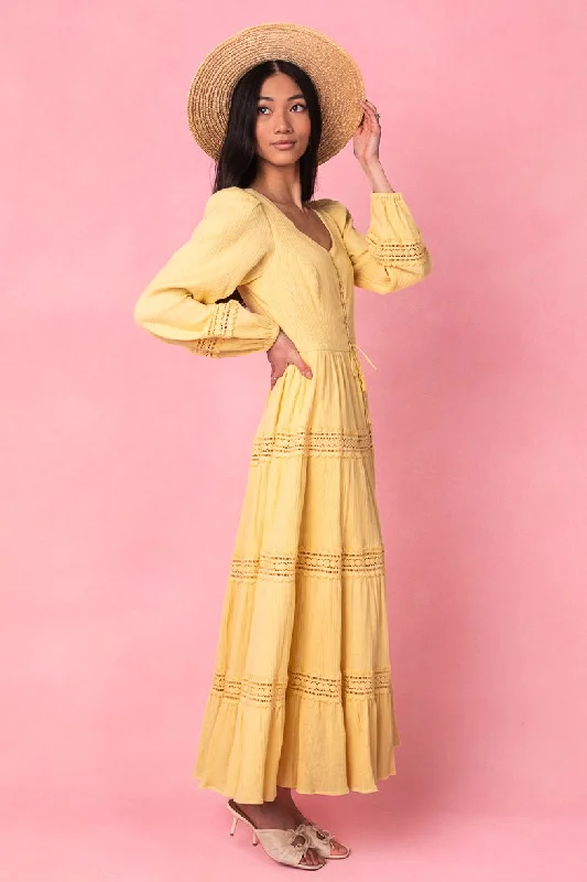 Joella Dress in Yellow - FINAL SALE