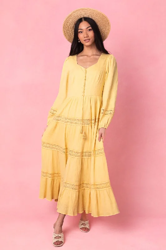 Joella Dress in Yellow - FINAL SALE