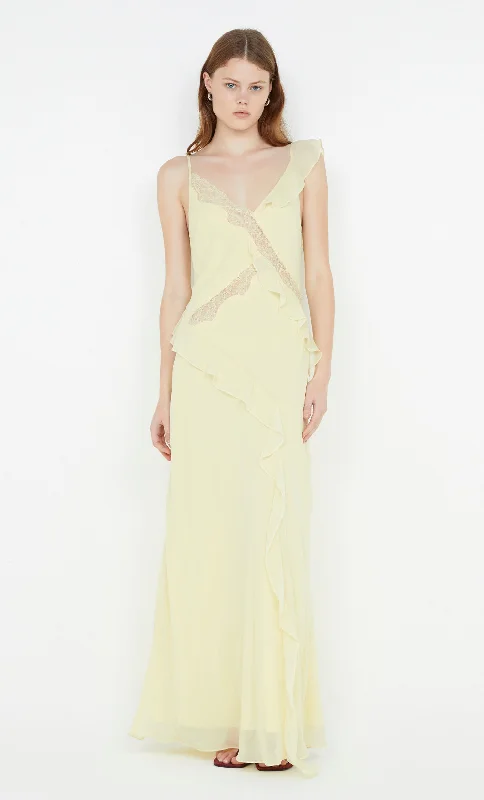 KNOX MAXI DRESS - ICE YELLOW