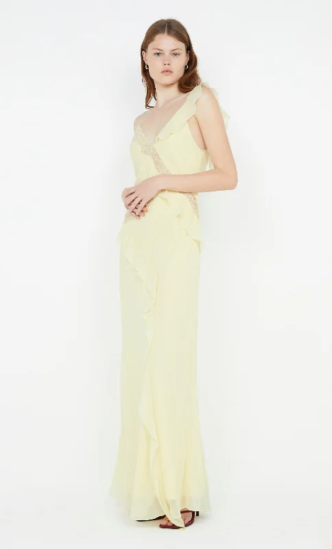 KNOX MAXI DRESS - ICE YELLOW