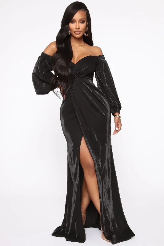 Not Ready For You Maxi Dress - Black