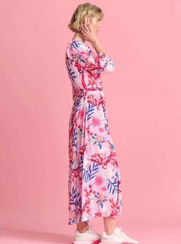 BOTANICAL PINK DRESS