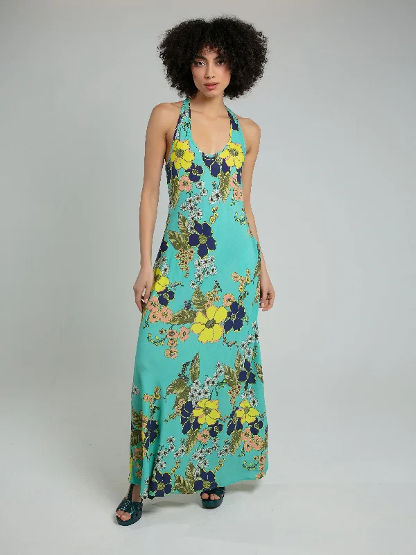 LENA MAXI DRESS - TURQ