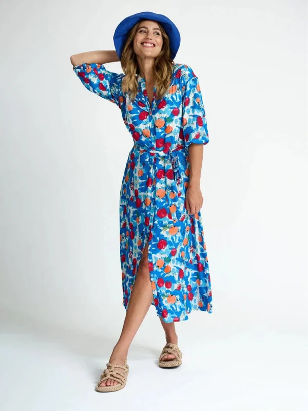 Stella Dress - Pomegranate Blue