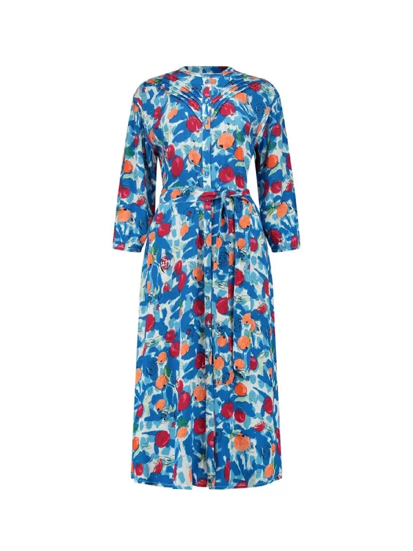 Stella Dress - Pomegranate Blue